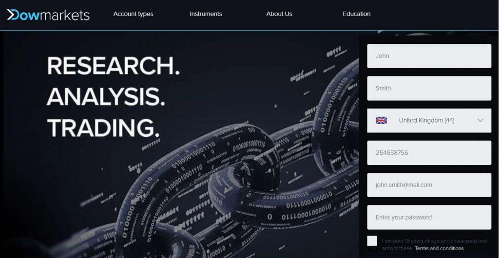 Czy Forex Broker DowMarkets oszustwo, czy nie?